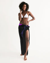 Load image into Gallery viewer, Blue&amp;Purple Rose Swim Cover Up
