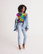 Load image into Gallery viewer, Special Edition* Tie Dye Pride 2021 Women&#39;s Lounge Cropped Tee
