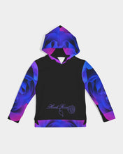 Load image into Gallery viewer, Blue&amp;Purple Rose Kids Hoodie
