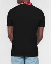 Load image into Gallery viewer, Fall Roses-Black Men&#39;s Slim Fit Short Sleeve Polo
