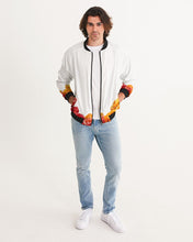 Load image into Gallery viewer, Fall Roses White Men&#39;s Bomber Jacket
