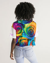 Load image into Gallery viewer, Special Edition* Tie Dye Pride 2021 Women&#39;s Lounge Cropped Tee

