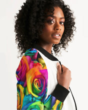 Load image into Gallery viewer, Special Edition* Tie Dye Pride 2021 Women&#39;s Bomber Jacket
