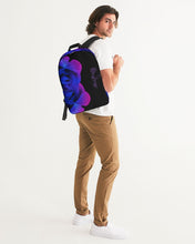 Load image into Gallery viewer, Blue &amp; Purple Rose Large Backpack
