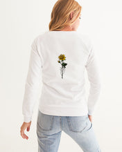 Load image into Gallery viewer, Fall Roses White Women&#39;s Graphic Sweatshirt
