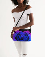 Load image into Gallery viewer, Blue&amp;Purple Rose Daily Zip Pouch
