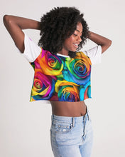 Load image into Gallery viewer, Special Edition* Tie Dye Pride 2021 Women&#39;s Lounge Cropped Tee
