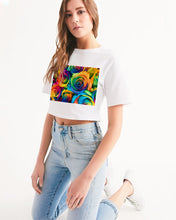 Load image into Gallery viewer, Special Edition* Tie Dye Pride 2021 Women&#39;s Cropped Tee
