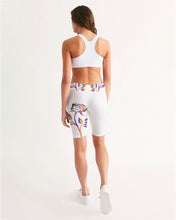 Load image into Gallery viewer, LIMITED EDITION* Pride Rose 2021 Women&#39;s Mid-Rise Bike Shorts
