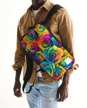 Load image into Gallery viewer, Rainbow-Roses Slim Tech Backpack
