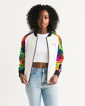 Load image into Gallery viewer, Special Edition* Tie Dye Pride 2021 Women&#39;s Bomber Jacket
