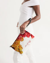 Load image into Gallery viewer, Fall Roses White Daily Zip Pouch
