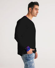 Load image into Gallery viewer, Blue&amp;Purple Rose Men&#39;s Long Sleeve Tee

