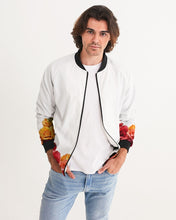 Load image into Gallery viewer, Fall Roses White Men&#39;s Bomber Jacket
