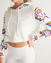 Load image into Gallery viewer, LIMITED EDITION* Pride Rose 2021 Women&#39;s Cropped Hoodie
