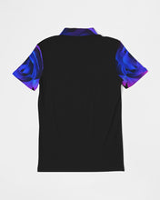 Load image into Gallery viewer, Blue&amp;Purple Rose Men&#39;s Slim Fit Short Sleeve Polo
