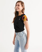 Load image into Gallery viewer, Fall Roses-Black Women&#39;s Tee
