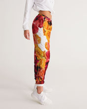 Load image into Gallery viewer, Fall Roses White Women&#39;s Track Pants
