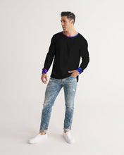Load image into Gallery viewer, Blue&amp;Purple Rose Men&#39;s Long Sleeve Tee
