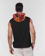 Load image into Gallery viewer, Fall Roses-Black Men&#39;s Premium Heavyweight Sleeveless Hoodie
