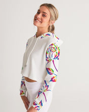 Load image into Gallery viewer, LIMITED EDITION* Pride Rose 2021 Women&#39;s Cropped Hoodie
