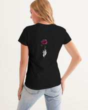 Load image into Gallery viewer, Fall Roses-Black Women&#39;s Graphic Tee
