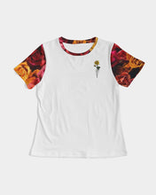 Load image into Gallery viewer, Fall Roses White Women&#39;s Tee
