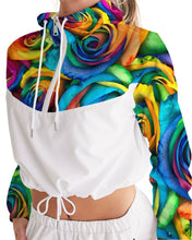 Load image into Gallery viewer, Special Edition* Tie Dye Pride 2021 Women&#39;s Cropped Windbreaker
