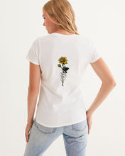 Load image into Gallery viewer, Fall Roses White Women&#39;s Graphic Tee
