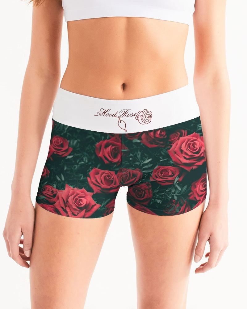 La Colora Women's Mid-Rise Yoga Shorts