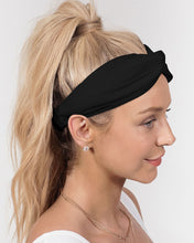 Load image into Gallery viewer, Fall Roses-Black Twist Knot Headband Set
