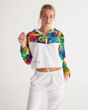 Load image into Gallery viewer, Special Edition* Tie Dye Pride 2021 Women&#39;s Cropped Windbreaker
