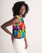 Load image into Gallery viewer, Special Edition* Tie Dye Pride 2021 Women&#39;s Cropped Tank
