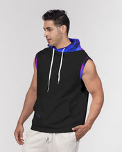Load image into Gallery viewer, Blue&amp;Purple Rose Men&#39;s Premium Heavyweight Sleeveless Hoodie
