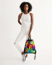 Load image into Gallery viewer, Rainbow-Roses Canvas Drawstring Bag

