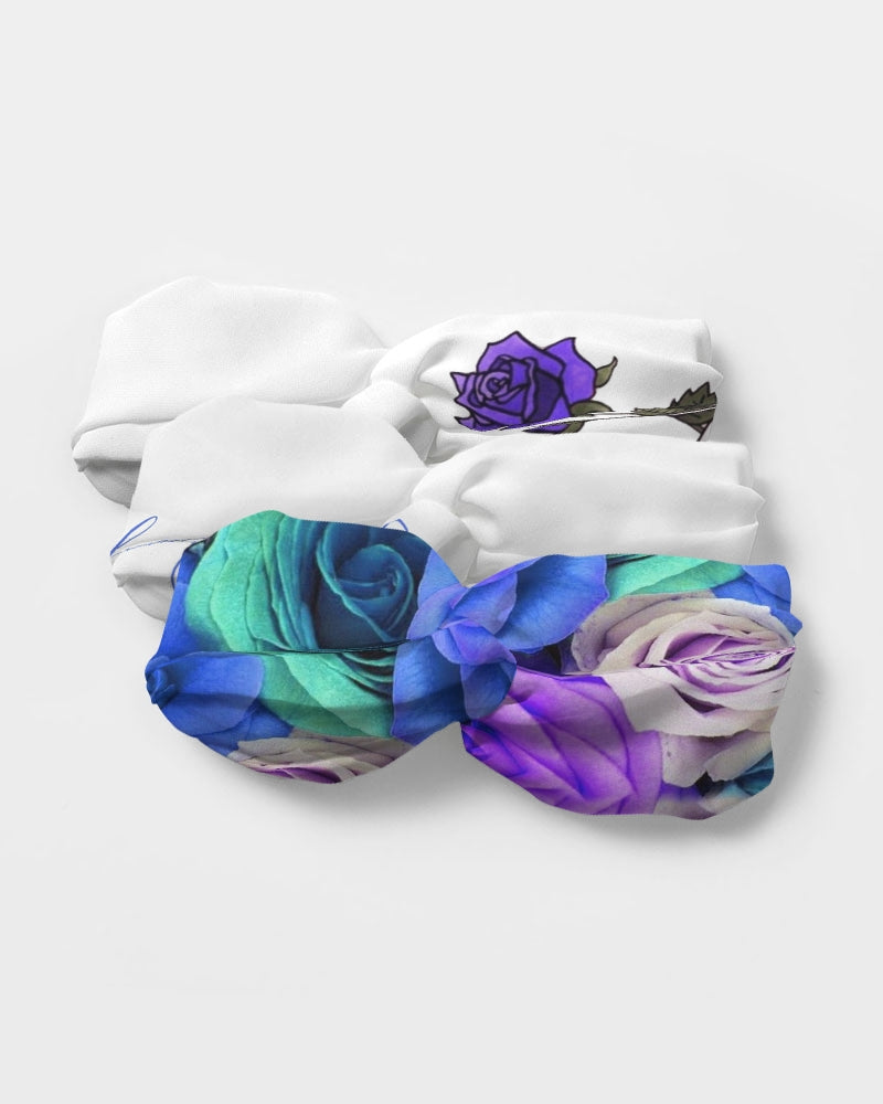 Bloomin' Blues Twist Knot Headband Set