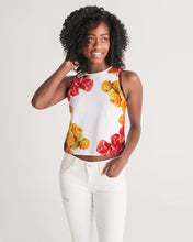 Load image into Gallery viewer, Fall Roses White Women&#39;s Cropped Tank
