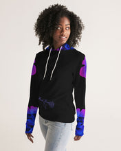 Load image into Gallery viewer, Blue&amp;Purple Rose Women&#39;s Hoodie
