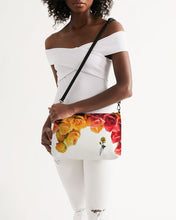 Load image into Gallery viewer, Fall Roses White Daily Zip Pouch

