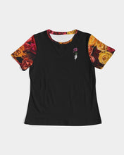 Load image into Gallery viewer, Fall Roses-Black Women&#39;s Tee
