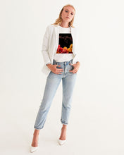 Load image into Gallery viewer, Fall Roses-Black Women&#39;s Graphic Tee
