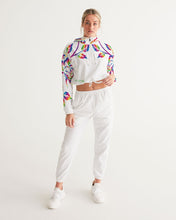 Load image into Gallery viewer, LIMITED EDITION* Pride Rose 2021 Women&#39;s Cropped Windbreaker

