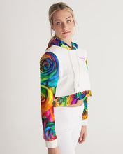 Load image into Gallery viewer, Special Edition* Tie Dye Pride 2021 Women&#39;s Cropped Hoodie
