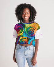 Load image into Gallery viewer, Special Edition* Tie Dye Pride 2021 Women&#39;s Lounge Cropped Tee
