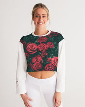 Load image into Gallery viewer, La Colora Women&#39;s Cropped Sweatshirt
