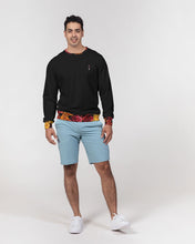 Load image into Gallery viewer, Fall Roses-Black Men&#39;s Classic French Terry Crewneck Pullover
