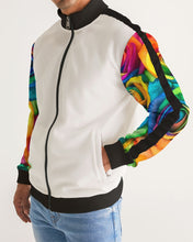 Load image into Gallery viewer, Special Edition* Tie Dye Pride 2021 Men&#39;s Stripe-Sleeve Track Jacket
