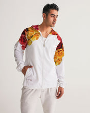 Load image into Gallery viewer, Fall Roses White Men&#39;s Windbreaker
