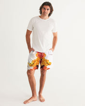 Load image into Gallery viewer, Fall Roses White Men&#39;s Swim Trunk
