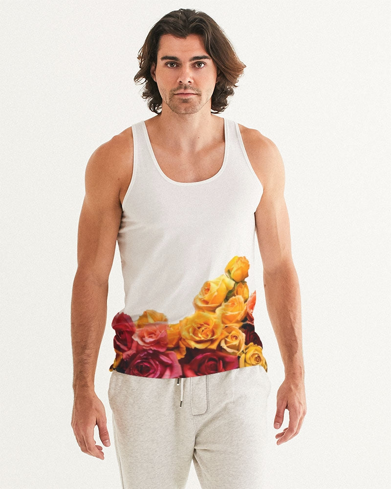 Fall Roses White Men's Tank